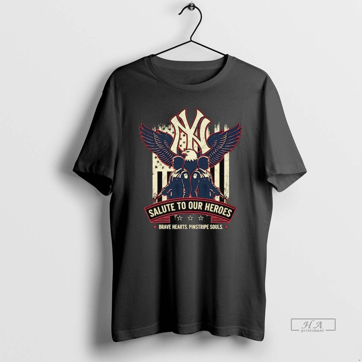 Official Trendy New York Yankees Salute To Our Heroes - Adult & Kids T-Shirts, Sweatshirts & Hoodies apparel design preview 1