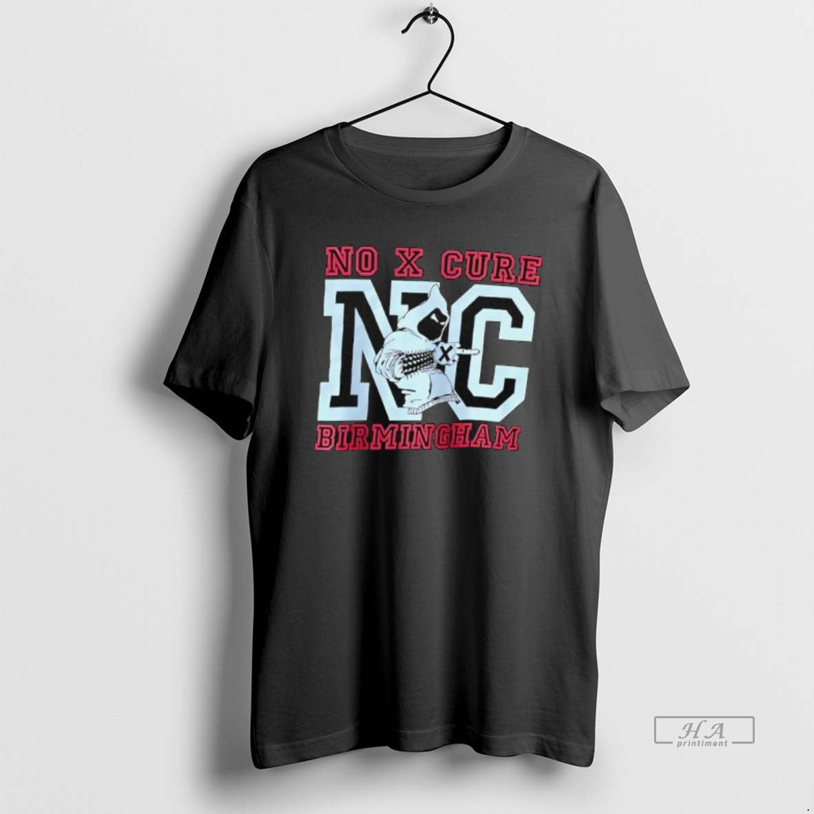 Official Trendy No X Cure Birmingham Show Nc Logo - Adult & Kids T-Shirts, Sweatshirts & Hoodies apparel design preview 1