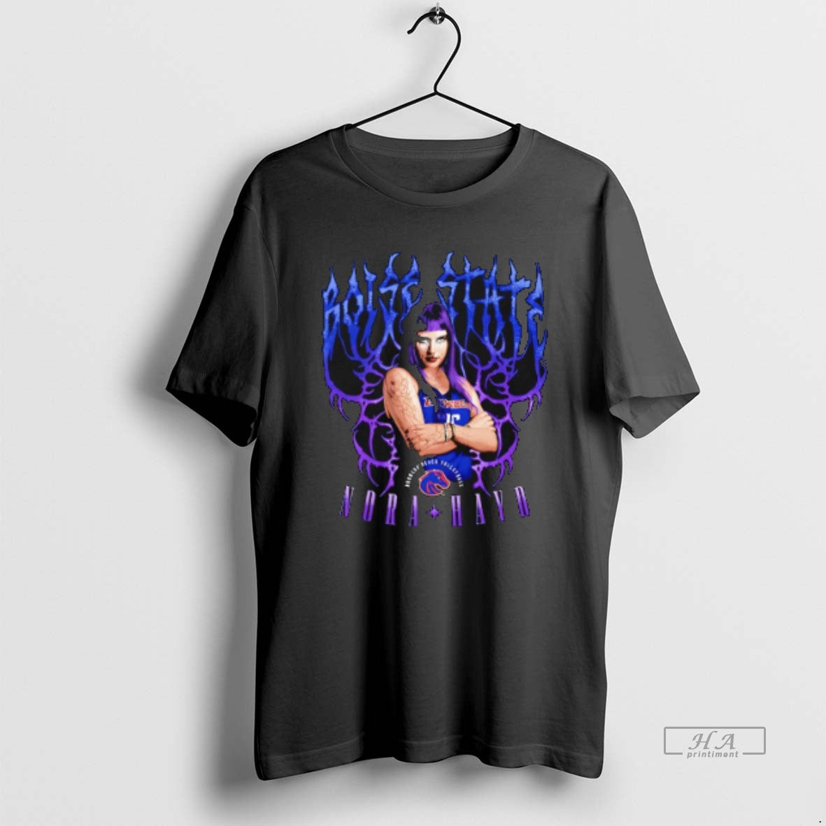 Official Trendy Nora Hayd Boise State Volleyball - Adult & Kids T-Shirts, Sweatshirts & Hoodies apparel design preview 1