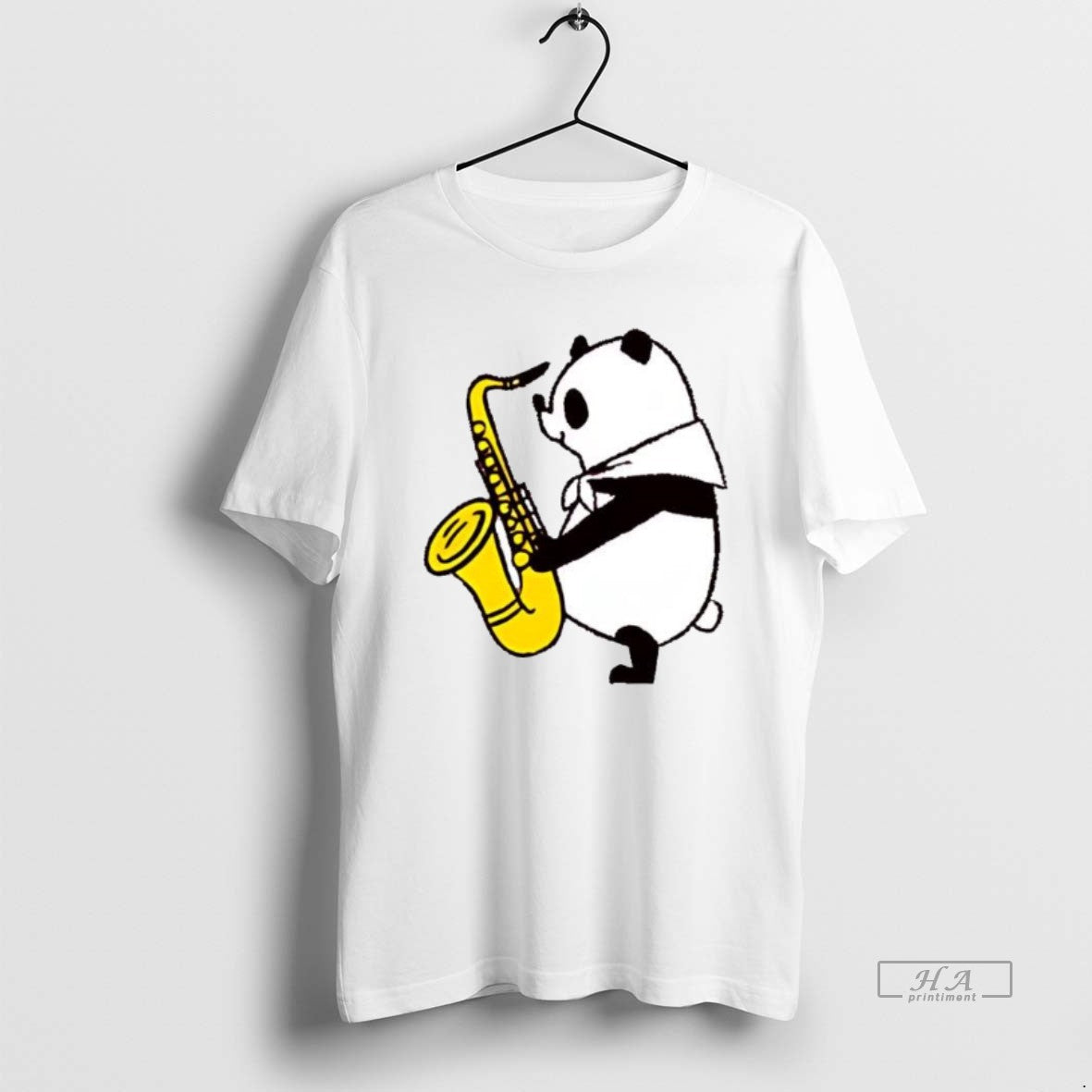 Official Trendy Panda Saxophone Fitsch Music - Adult & Kids T-Shirts, Sweatshirts & Hoodies apparel design preview 1