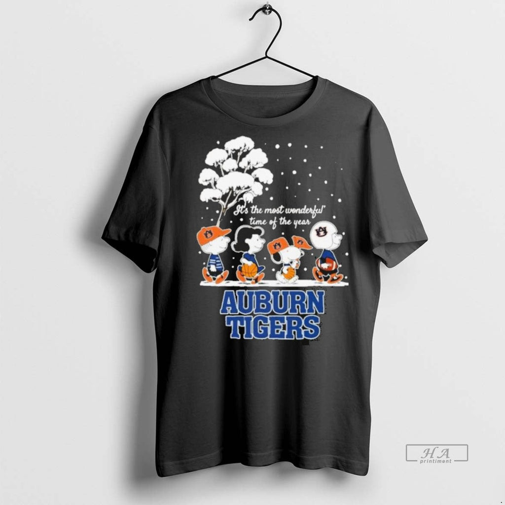 Official Trendy Peanuts Auburn Tigers Winter Its The - Adult & Kids T-Shirts, Sweatshirts & Hoodies apparel design preview 1
