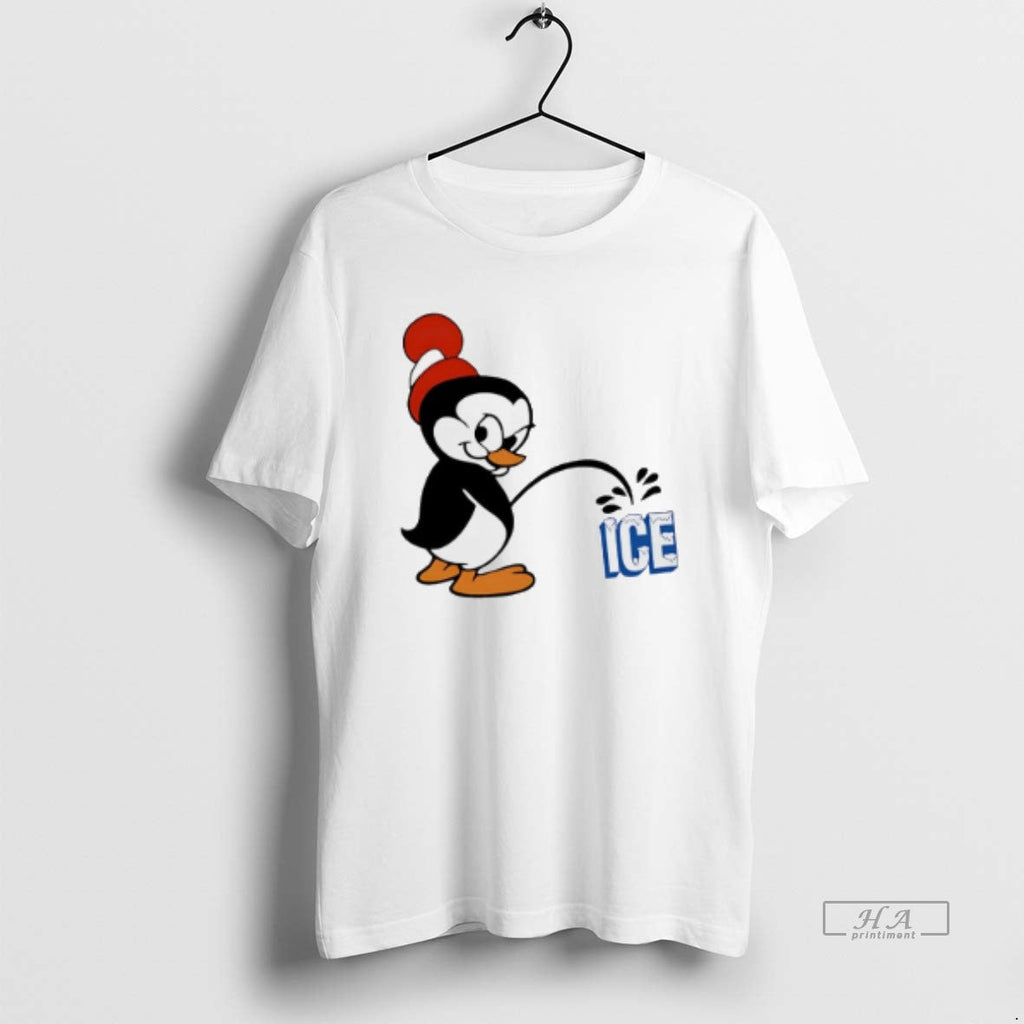 Official Trendy Penguin Pee Up Abolish Ice - Adult & Kids T-Shirts, Sweatshirts & Hoodies apparel design preview 1