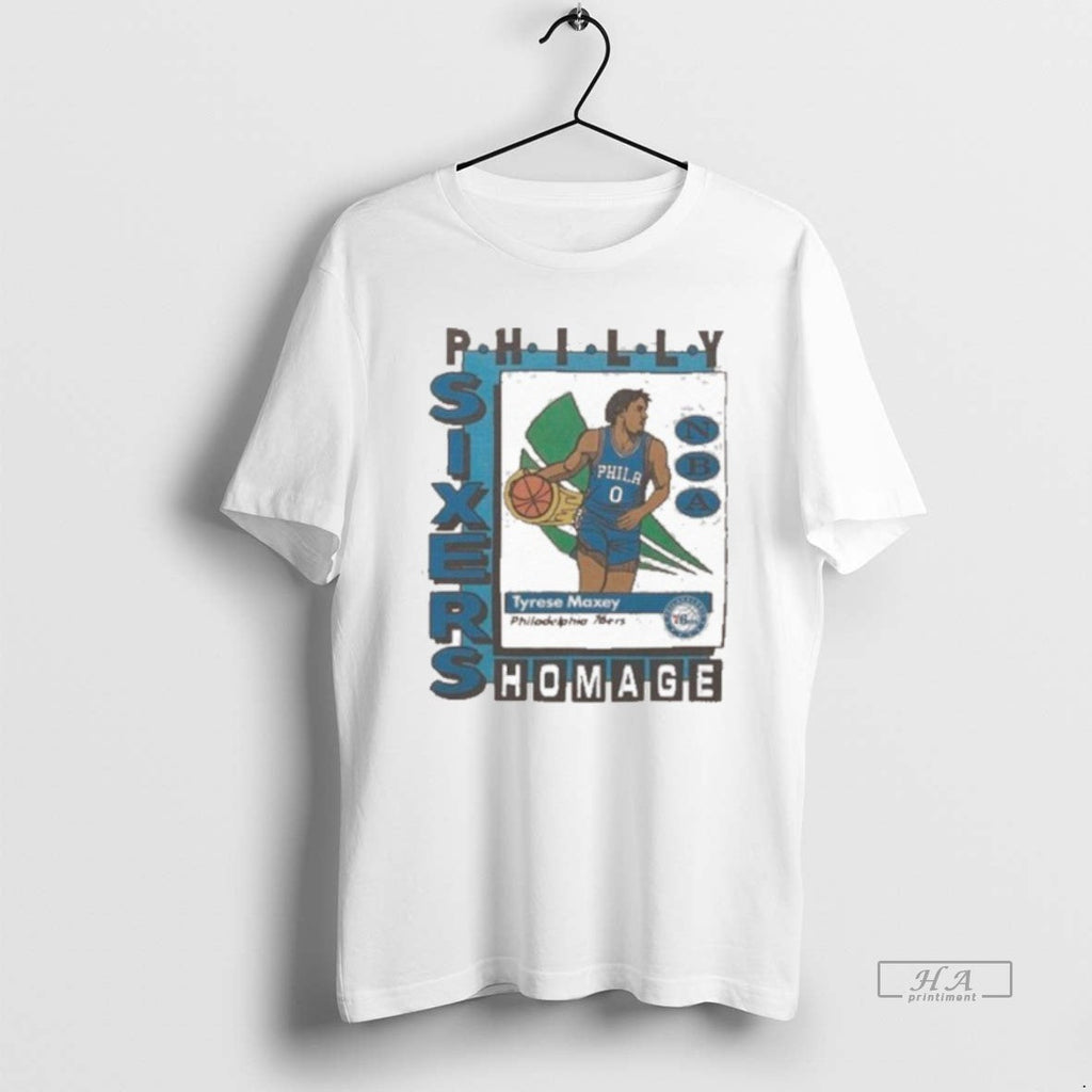 Official Trendy Philadelphia 76ers Trading Card - Adult & Kids T-Shirts, Sweatshirts & Hoodies apparel design preview 1