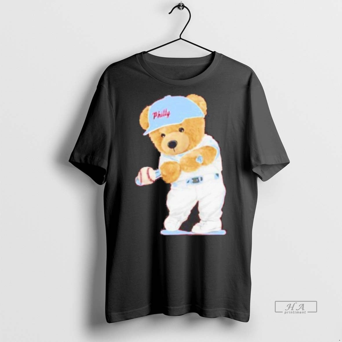 Official Trendy Philadelphia Phillies Slugger Bear - Adult & Kids T-Shirts, Sweatshirts & Hoodies apparel design preview 1