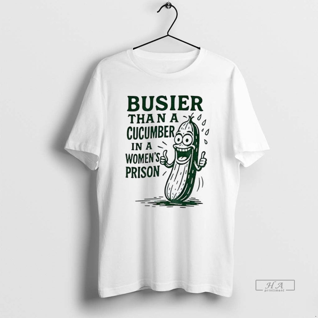 Official Trendy Pickle Busier Than A Cucumber In - Adult & Kids T-Shirts, Sweatshirts & Hoodies apparel design preview 1