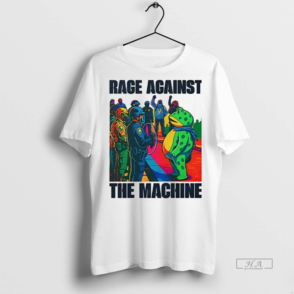 Official Trendy Portland Frog Anti Ice Rage Against - Adult & Kids T-Shirts, Sweatshirts & Hoodies apparel design preview 1