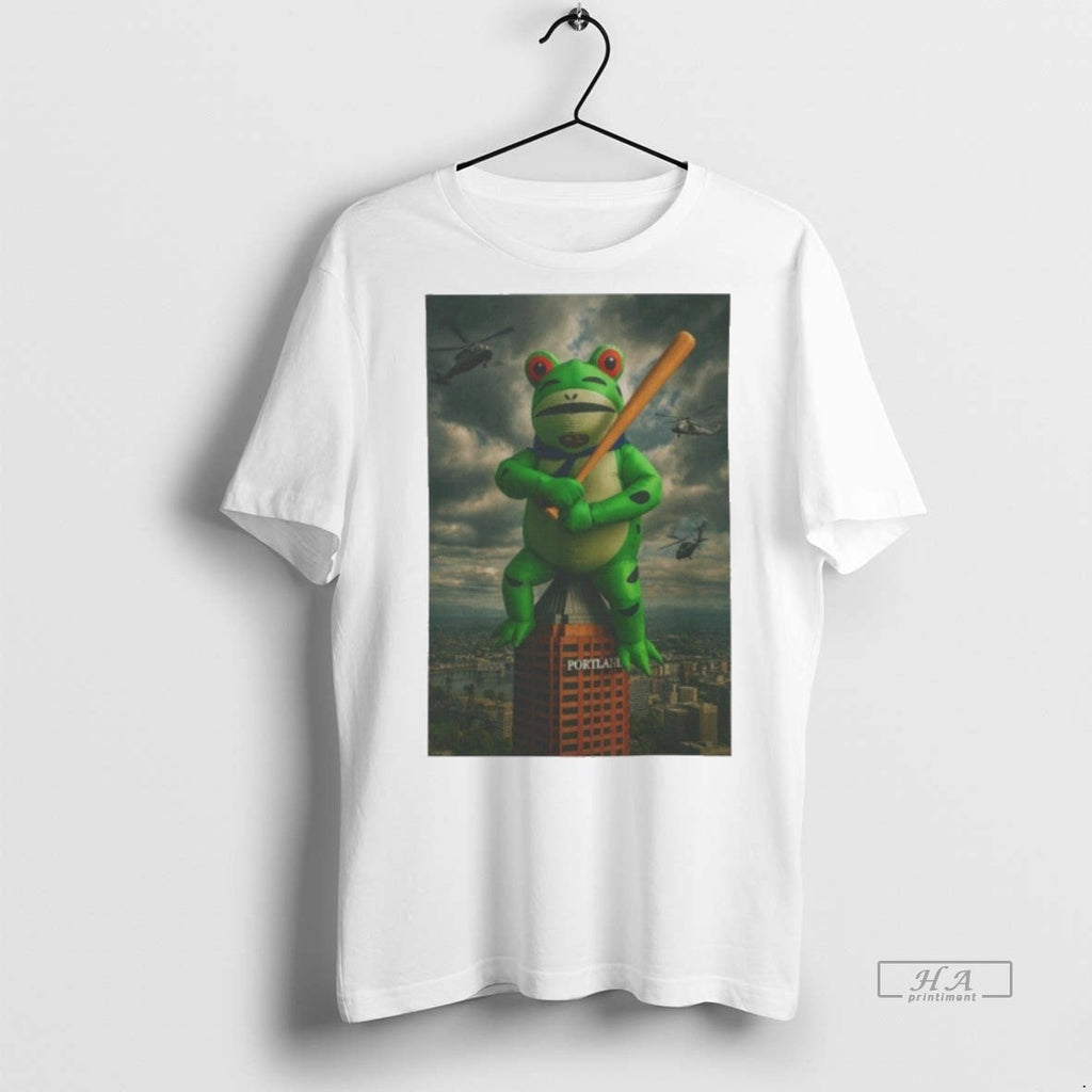 Official Trendy Portland Frog Hero Sweater - Adult & Kids T-Shirts, Sweatshirts & Hoodies apparel design preview 1