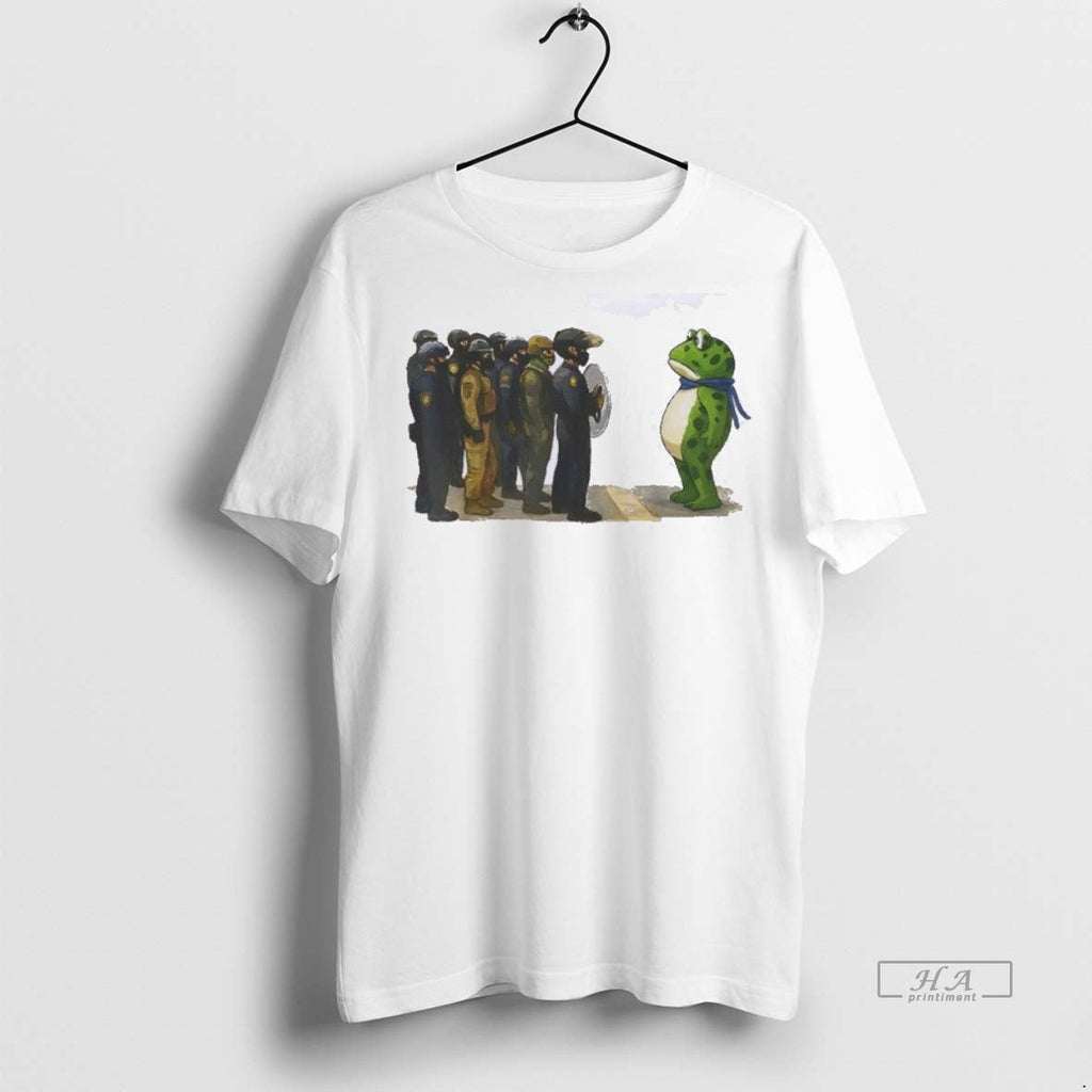 Official Trendy Portland Frog Protest Anti Ice Fdt - Adult & Kids T-Shirts, Sweatshirts & Hoodies apparel design preview 1