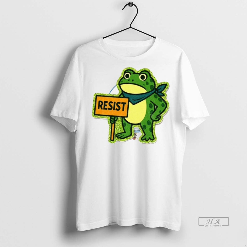 Official Trendy Portland Frog Protest Anti Ice Resist - Adult & Kids T-Shirts, Sweatshirts & Hoodies apparel design preview 1