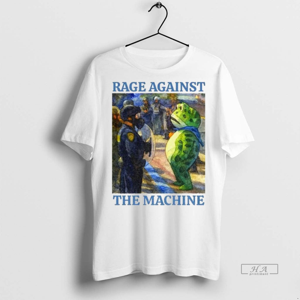 Official Trendy Portland Frog Protest Rage Against - Adult & Kids T-Shirts, Sweatshirts & Hoodies apparel design preview 1