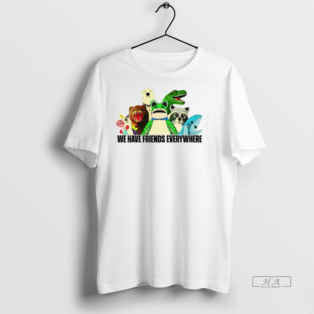 Official Trendy Portland Frog We Have Friends - Adult & Kids T-Shirts, Sweatshirts & Hoodies apparel design preview 1