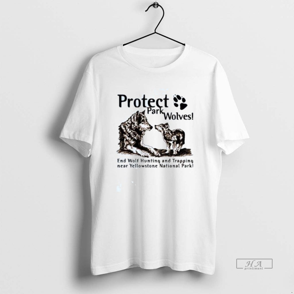 Official Trendy Protect Park Wolves And Wolf Hunting - Adult & Kids T-Shirts, Sweatshirts & Hoodies apparel design preview 1