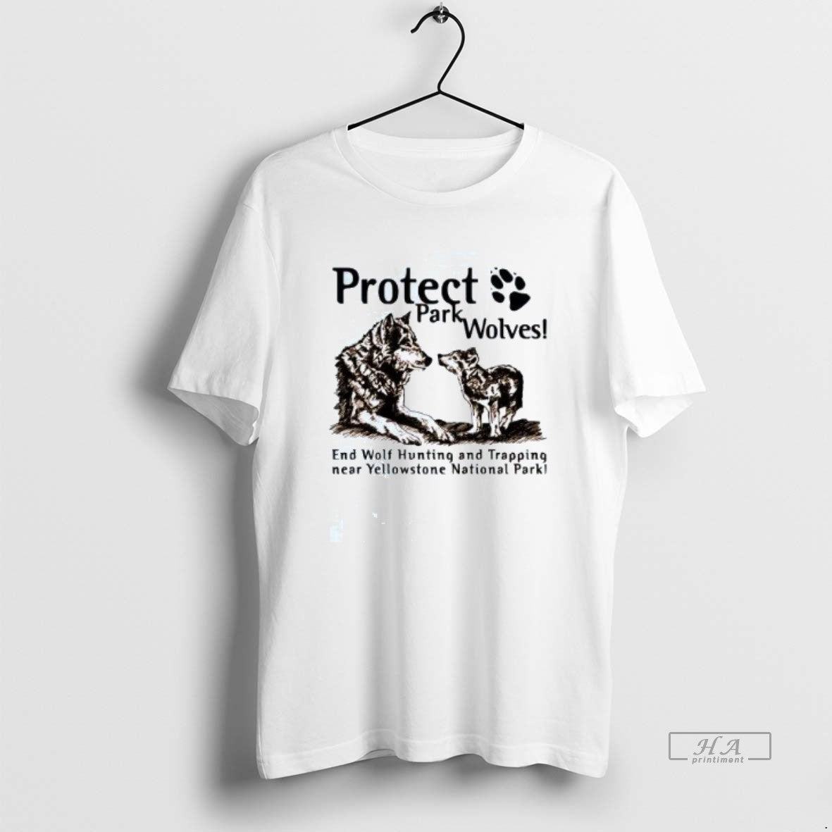 Official Trendy Protect Park Wolves And Wolf Hunting - Adult & Kids T-Shirts, Sweatshirts & Hoodies apparel design preview 1