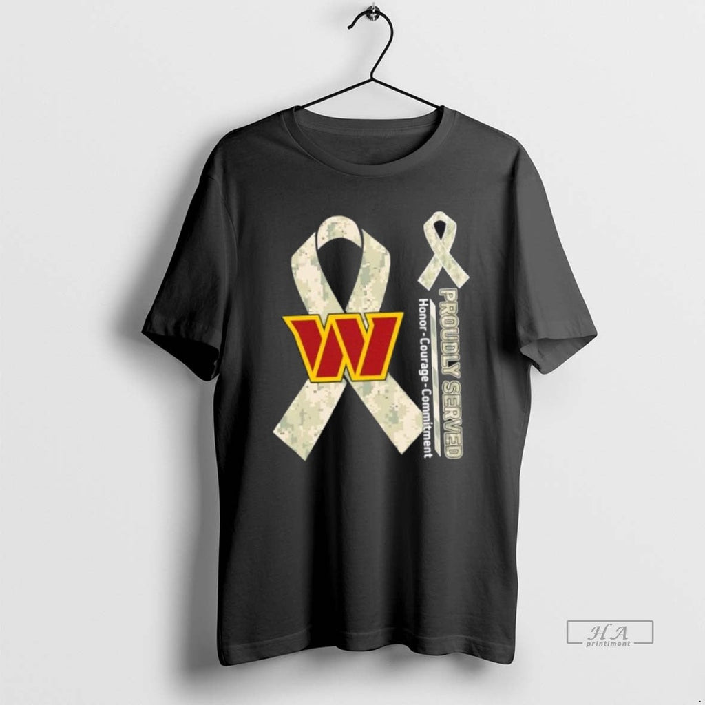 Official Trendy Proudly Served Honor Courage - Adult & Kids T-Shirts, Sweatshirts & Hoodies apparel design preview 1