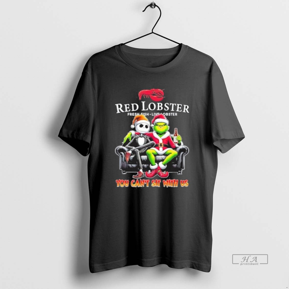 Official Trendy Red Lobster Logo Santa Jack And - Adult & Kids T-Shirts, Sweatshirts & Hoodies apparel design preview 1