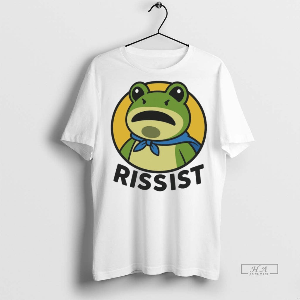 Official Trendy Rissist Portland Frog Protest Sweater - Adult & Kids T-Shirts, Sweatshirts & Hoodies apparel design preview 1