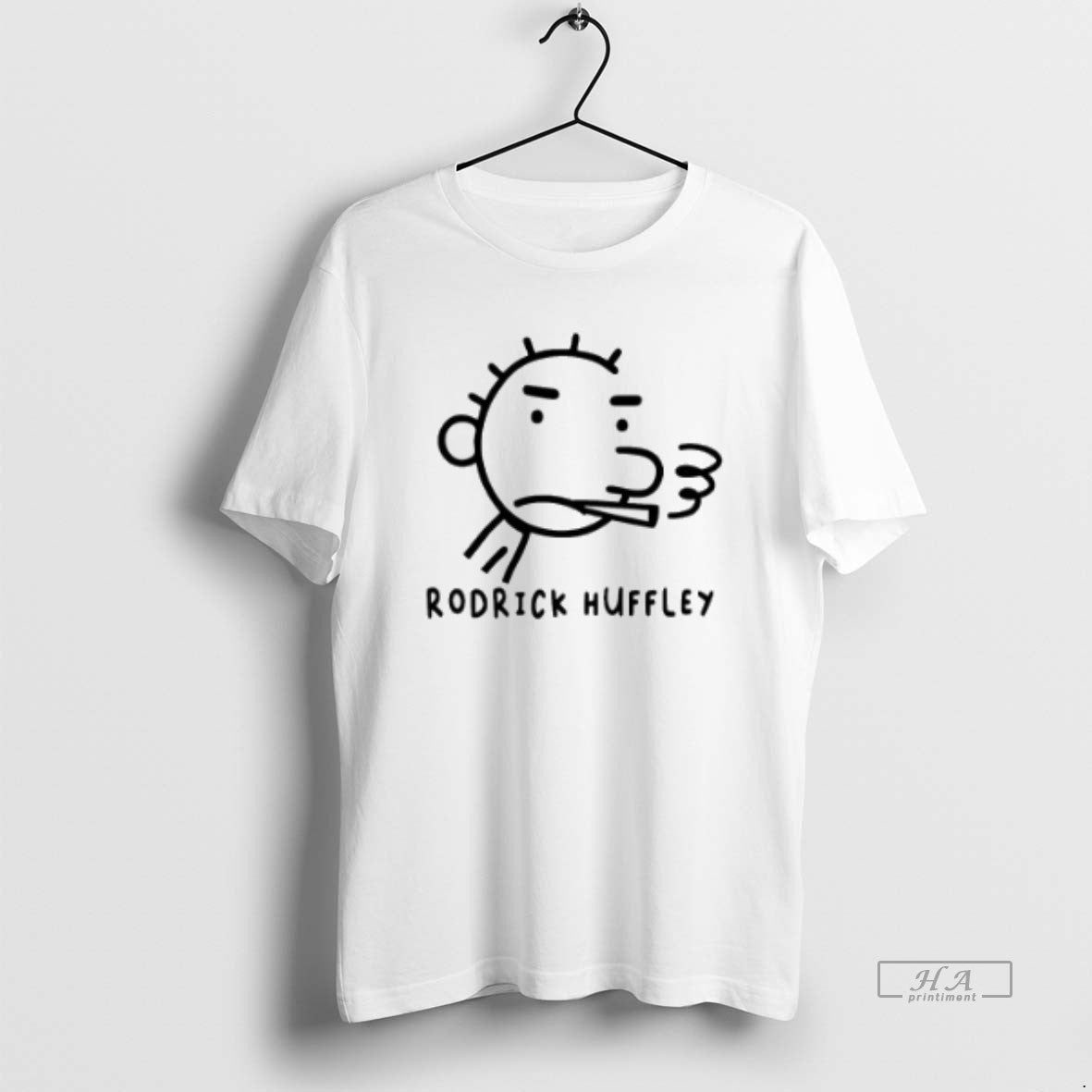 Official Trendy Rodrick Huffley Smoking Draw - Adult & Kids T-Shirts, Sweatshirts & Hoodies apparel design preview 1
