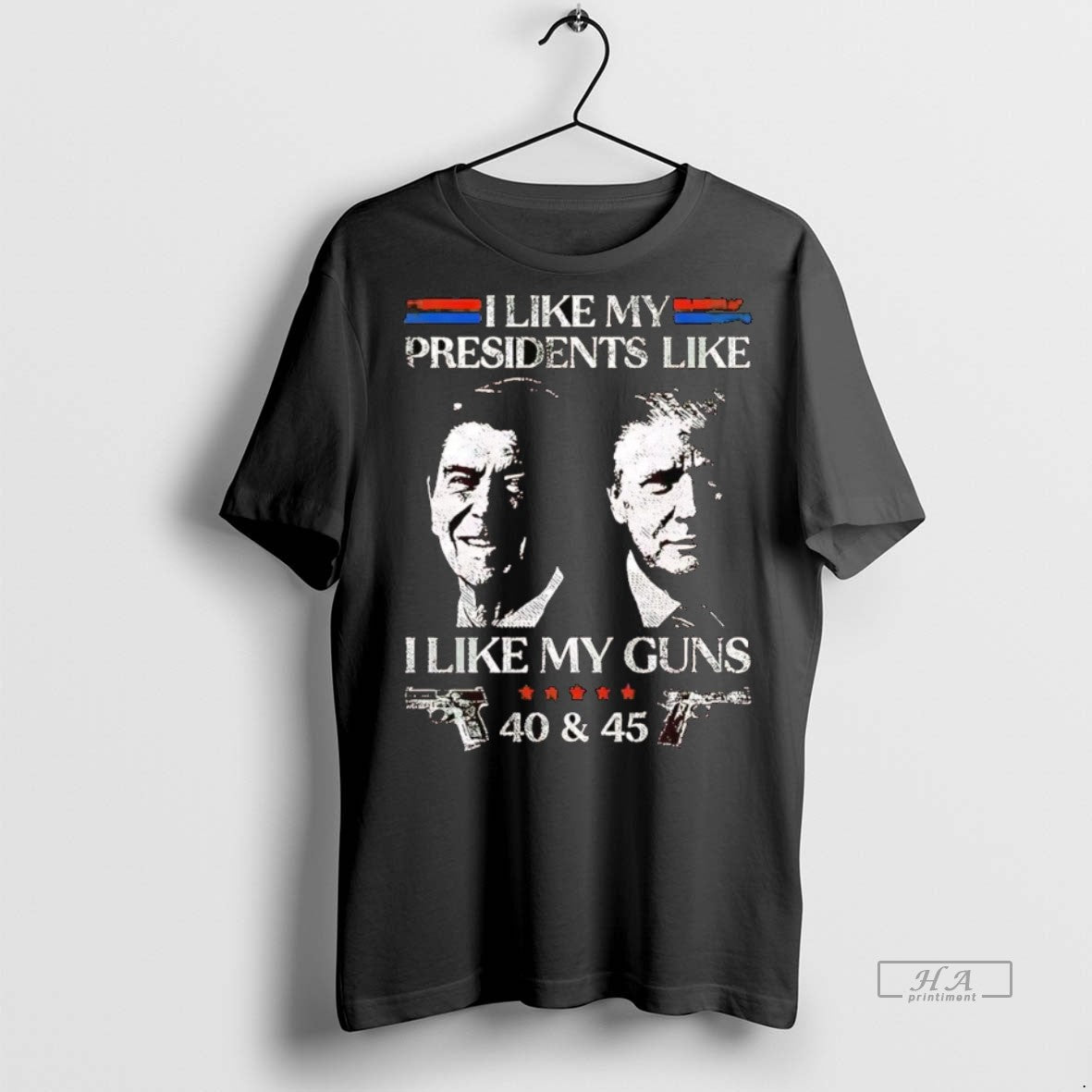 Official Trendy Ronald Reagan And Trump I Like My - Adult & Kids T-Shirts, Sweatshirts & Hoodies apparel design preview 1