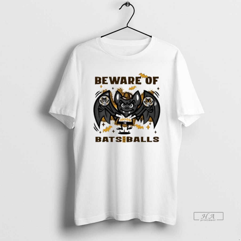 Official Trendy San Diego Padres Beware Of Bats And - Adult & Kids T-Shirts, Sweatshirts & Hoodies apparel design preview 1