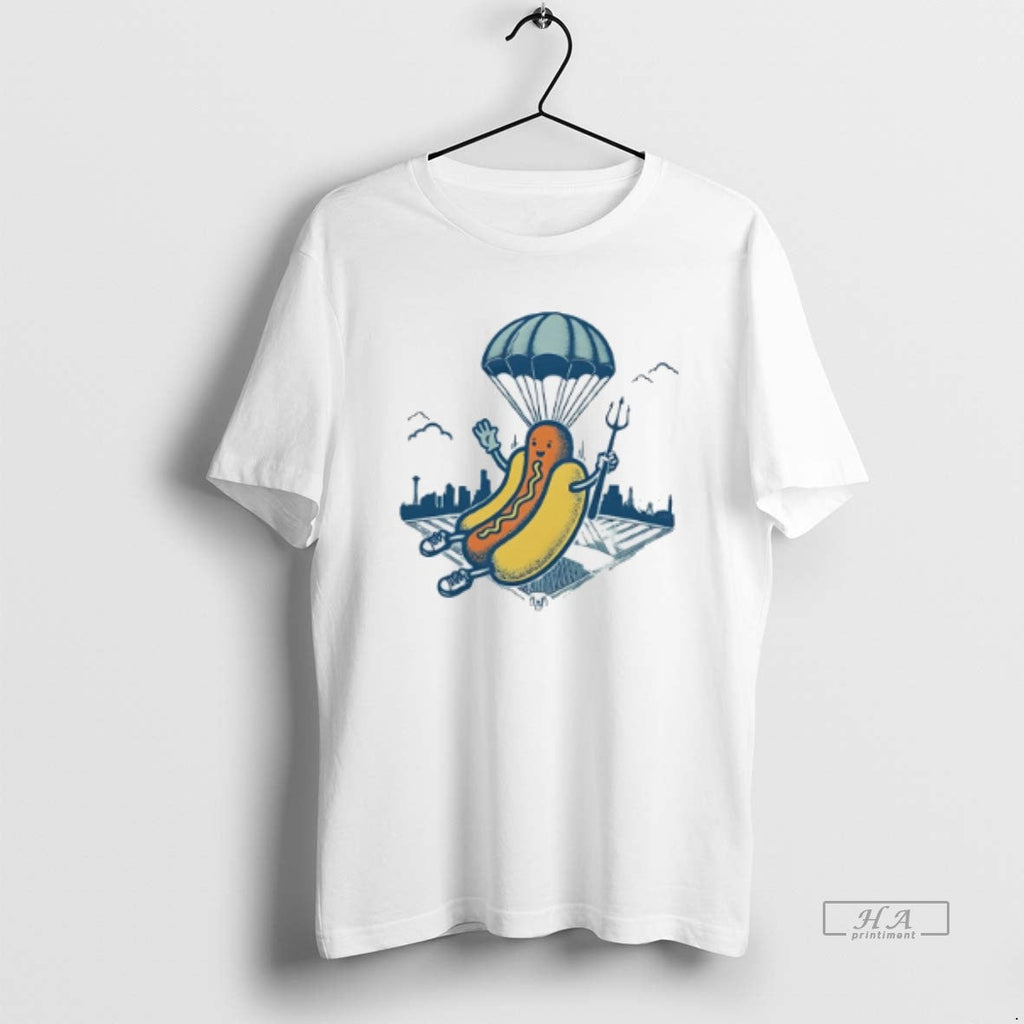Official Trendy Seattle Mariners Hot Dogs From Heaven - Adult & Kids T-Shirts, Sweatshirts & Hoodies apparel design preview 1