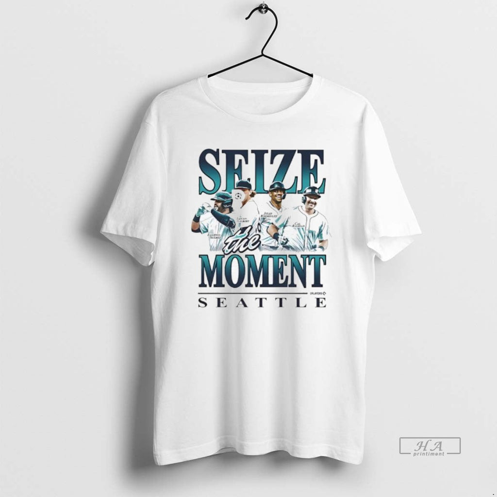 Official Trendy Seize The Moment Seattle Eugenio - Adult & Kids T-Shirts, Sweatshirts & Hoodies apparel design preview 1