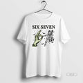 Official Trendy Six Seven Skeleton Hand Halloween - Adult & Kids T-Shirts, Sweatshirts & Hoodies apparel design preview 1