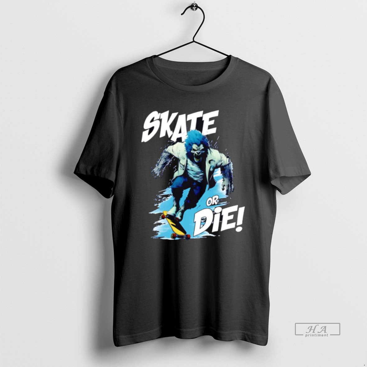 Official Trendy Skate Or Die Wolfy Classic - Adult & Kids T-Shirts, Sweatshirts & Hoodies apparel design preview 1