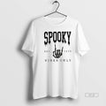 Official Trendy Skeleton Spooky Vibes Only Est 1629 - Adult & Kids T-Shirts, Sweatshirts & Hoodies apparel design preview 1