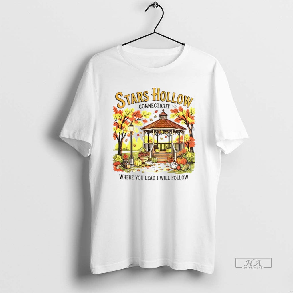 Official Trendy Stars Hollow Connecticut Where You - Adult & Kids T-Shirts, Sweatshirts & Hoodies apparel design preview 1