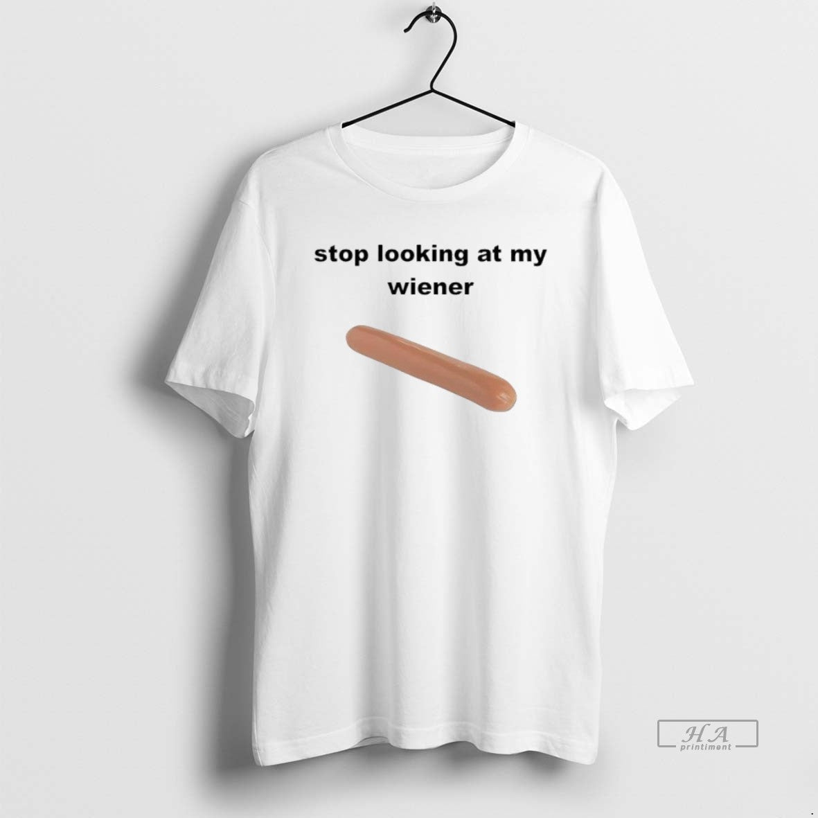 Official Trendy Stop Looking At My Weiner - Adult & Kids T-Shirts, Sweatshirts & Hoodies apparel design preview 1