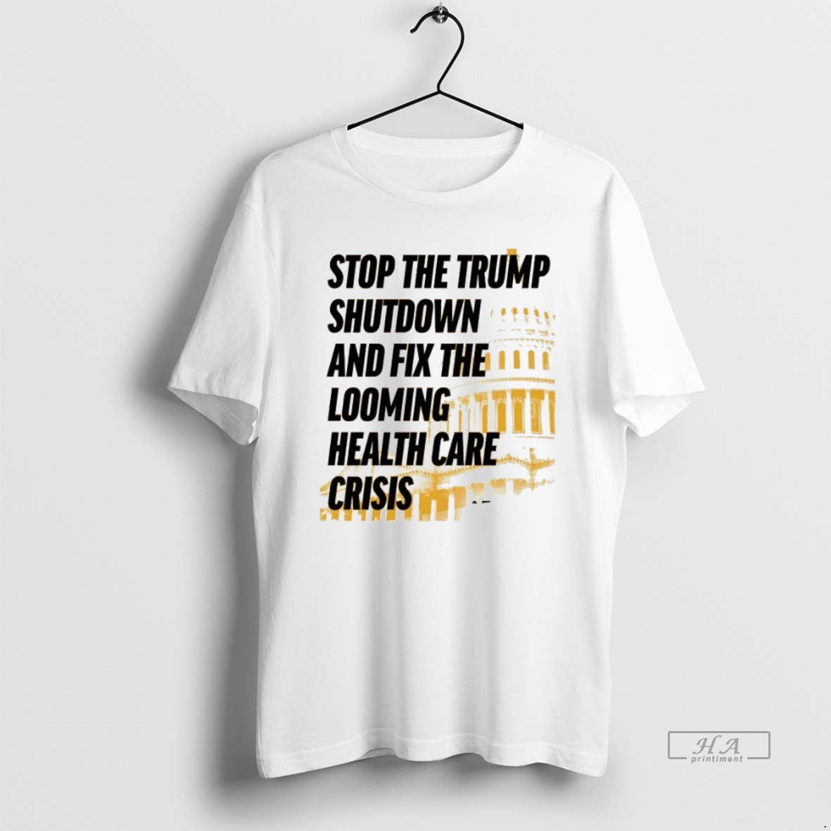 Official Trendy Stop The Trump Shutdown And Fix - Adult & Kids T-Shirts, Sweatshirts & Hoodies apparel design preview 1