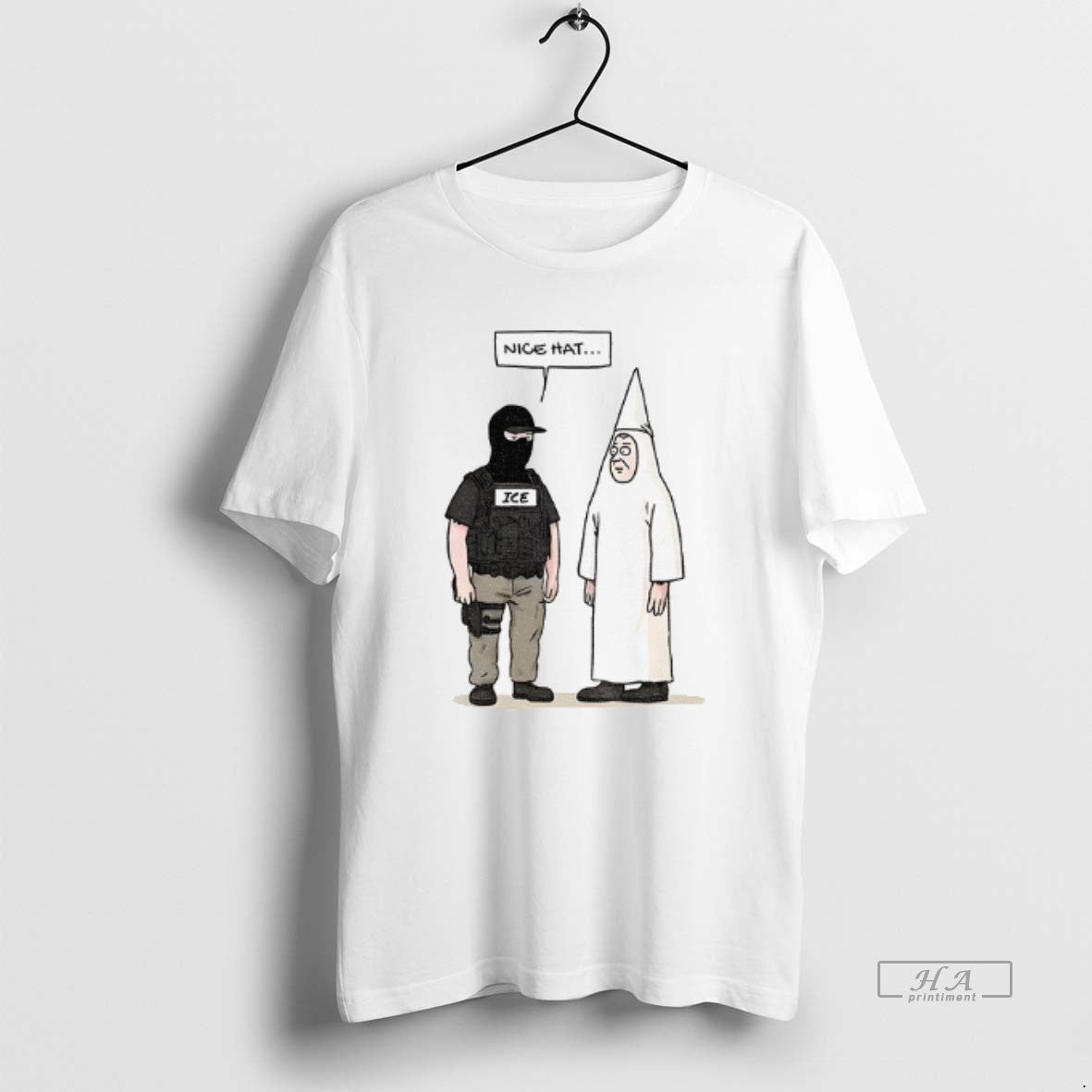 Official Trendy Subtle Fuck Trump Ice Nice Hat - Adult & Kids T-Shirts, Sweatshirts & Hoodies apparel design preview 1