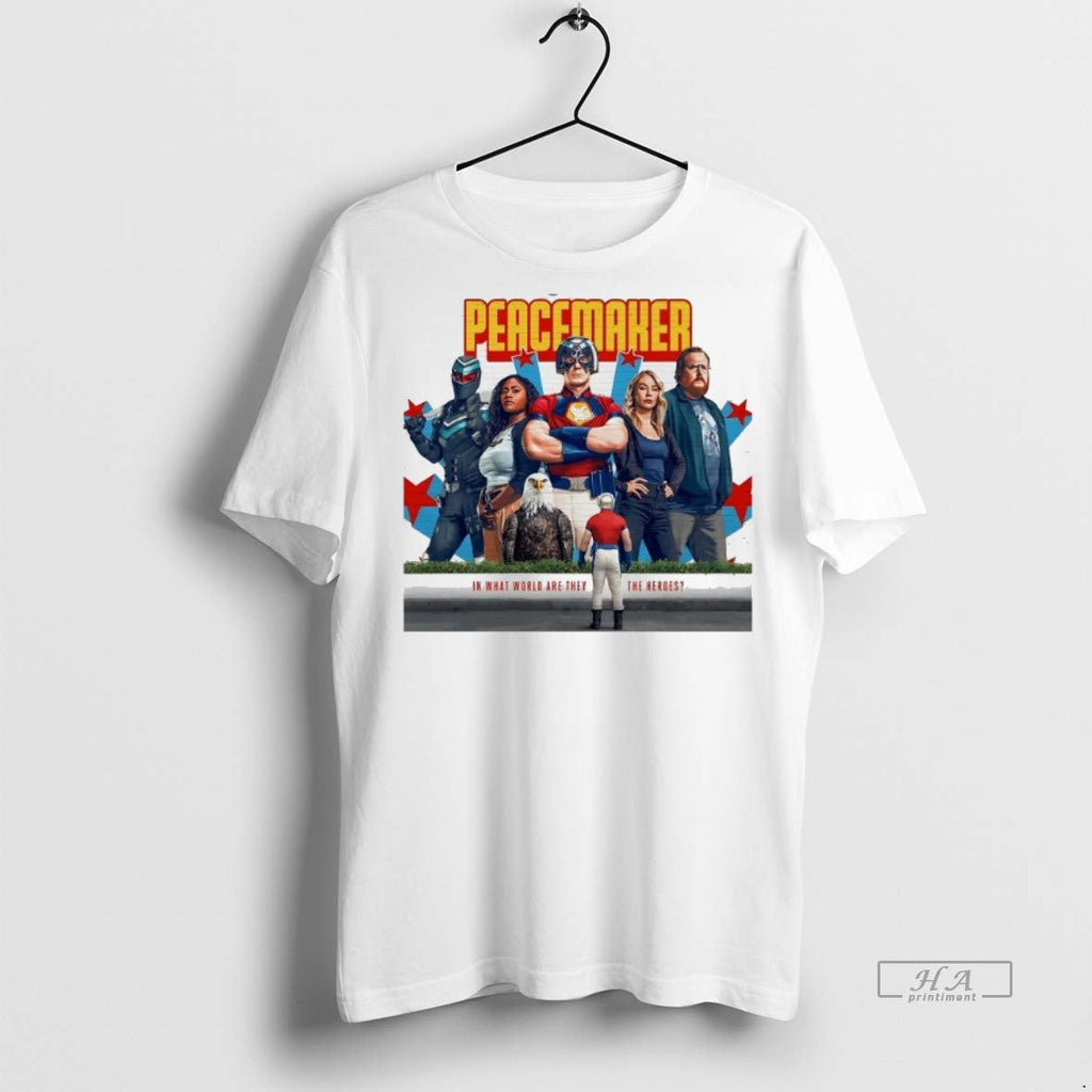 Official Trendy Superman Peacemaker In What World Are - Adult & Kids T-Shirts, Sweatshirts & Hoodies apparel design preview 1