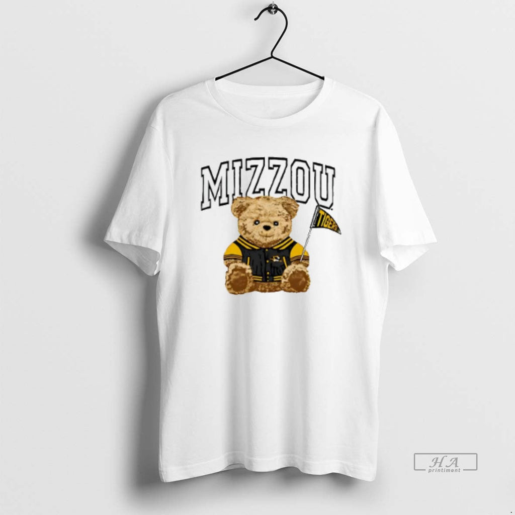 Official Trendy Teddy Bear Mizzou Tigers Cartoon - Adult & Kids T-Shirts, Sweatshirts & Hoodies apparel design preview 1