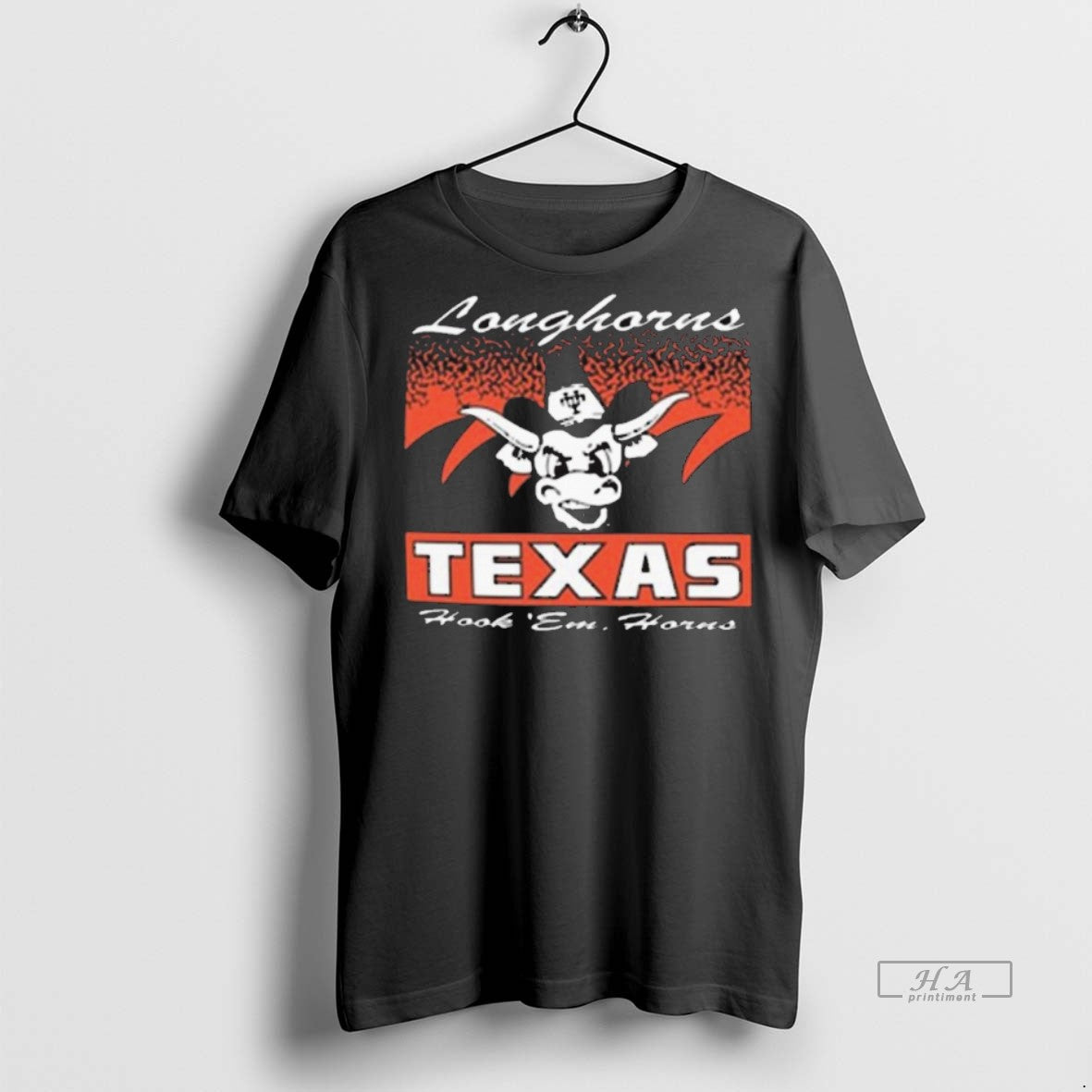 Official Trendy Texas Longhorns Hook Em Horns Waver - Adult & Kids T-Shirts, Sweatshirts & Hoodies apparel design preview 1