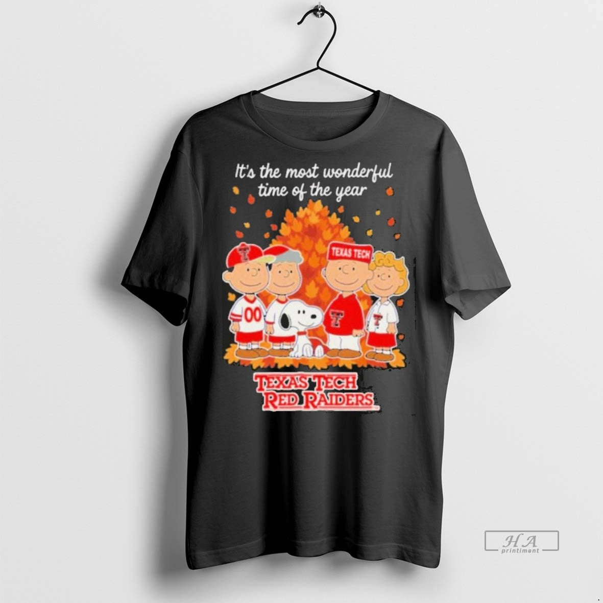 Official Trendy Texas Tech Red Raiders X Peanuts Its - Adult & Kids T-Shirts, Sweatshirts & Hoodies apparel design preview 1