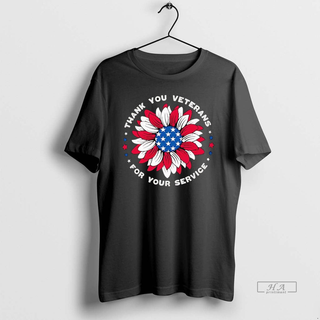 Official Trendy Thank You Veteran For Your Service - Adult & Kids T-Shirts, Sweatshirts & Hoodies apparel design preview 1