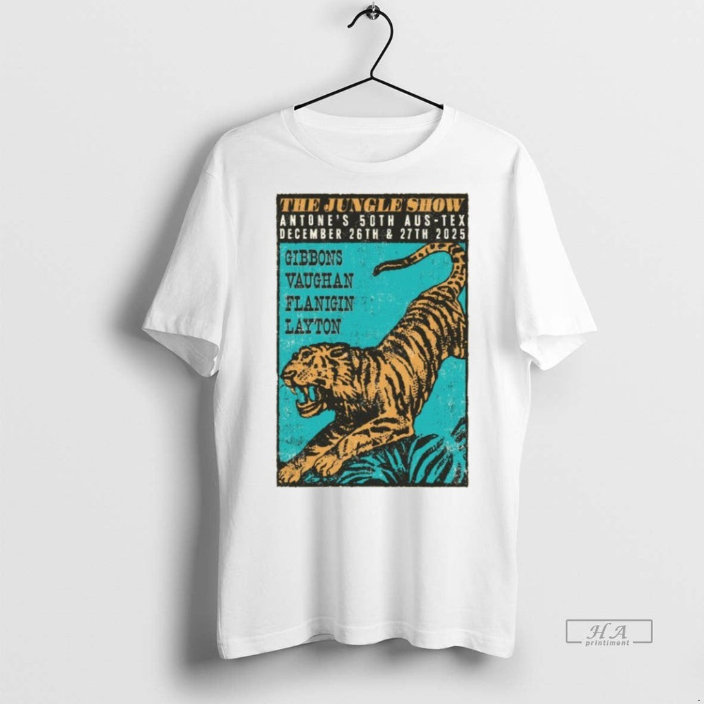 Official Trendy The Jungle Show Antones 50th Aus Tex - Adult & Kids T-Shirts, Sweatshirts & Hoodies apparel design preview 1