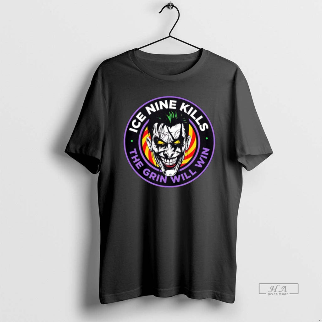 Official Trendy The Laugh Track Joker Face Horror - Adult & Kids T-Shirts, Sweatshirts & Hoodies apparel design preview 1