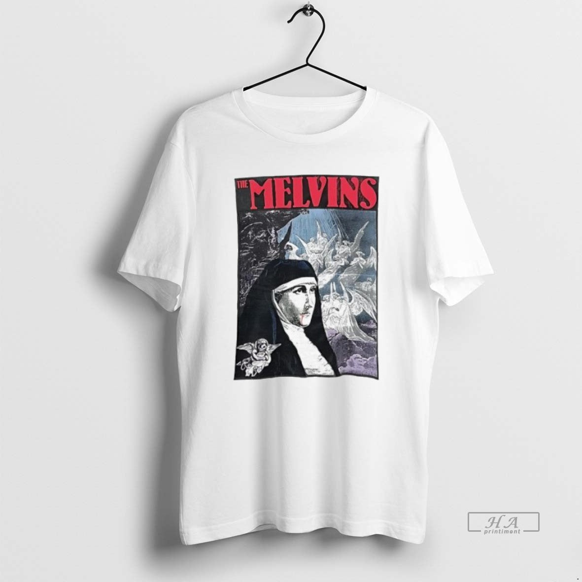 Official Trendy The Melvins Nun Graphic Vintage - Adult & Kids T-Shirts, Sweatshirts & Hoodies apparel design preview 1