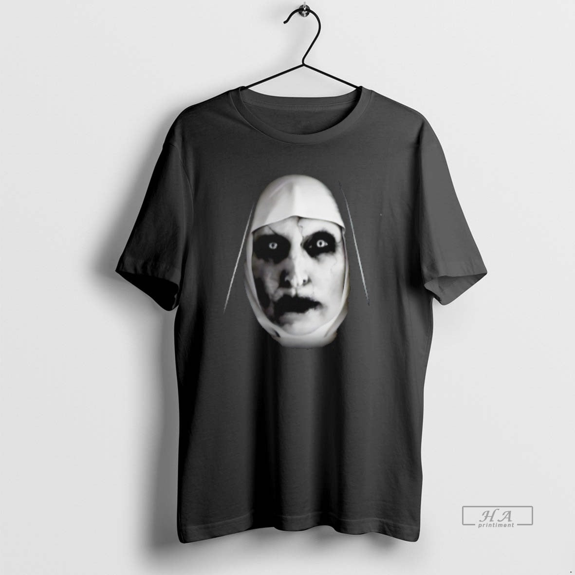Official Trendy The Nun Horror Character Big Face - Adult & Kids T-Shirts, Sweatshirts & Hoodies apparel design preview 1
