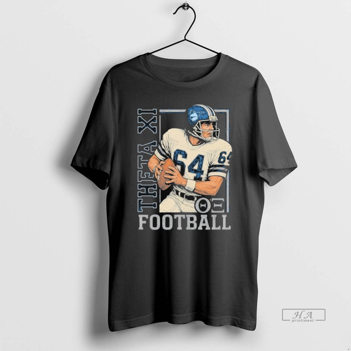 Official Trendy Theta Xi Football - Adult & Kids T-Shirts, Sweatshirts & Hoodies apparel design preview 1