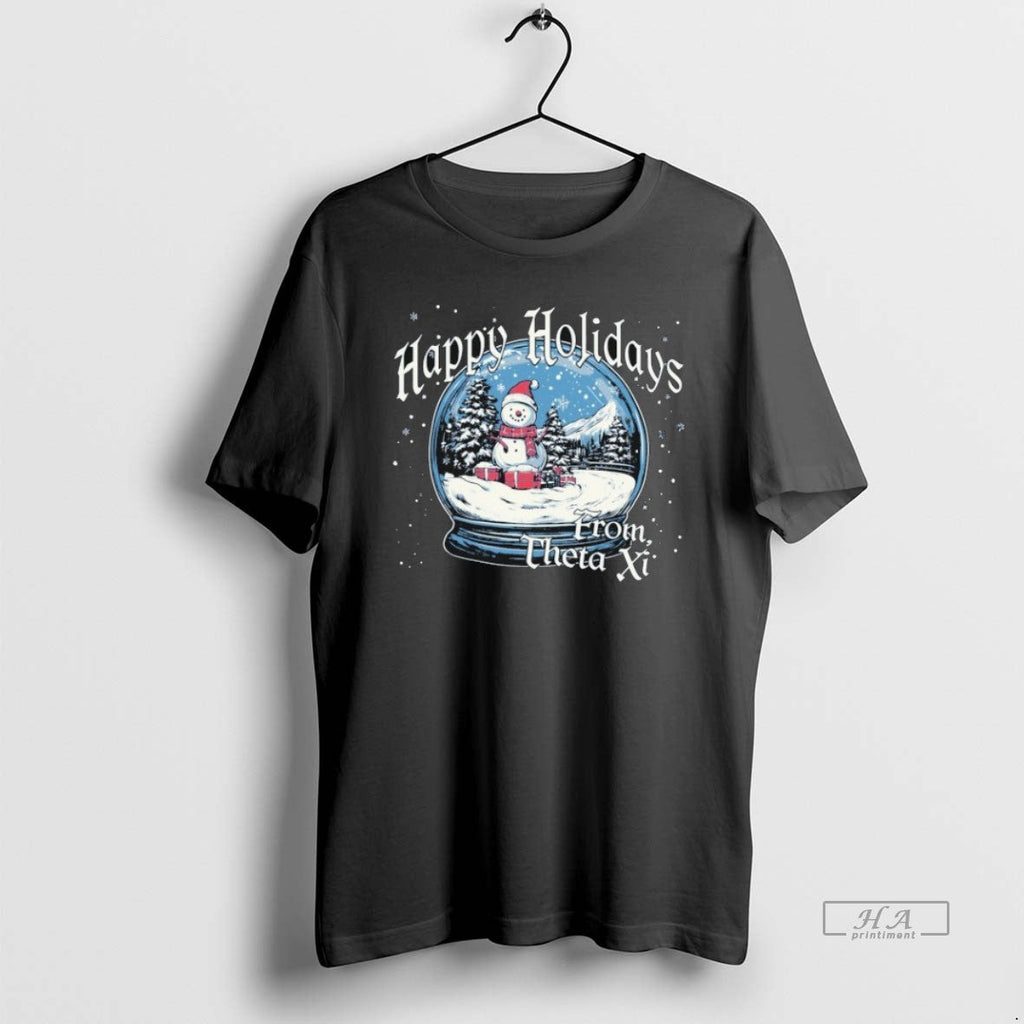 Official Trendy Theta Xi Happy Holidays From - Adult & Kids T-Shirts, Sweatshirts & Hoodies apparel design preview 1
