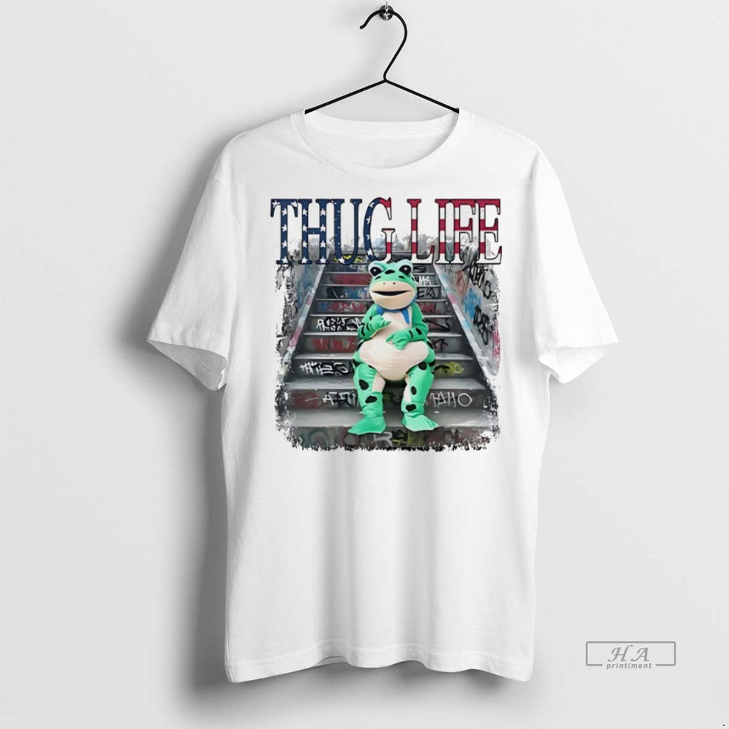Official Trendy Thug Life Portland Frog Protest - Adult & Kids T-Shirts, Sweatshirts & Hoodies apparel design preview 1