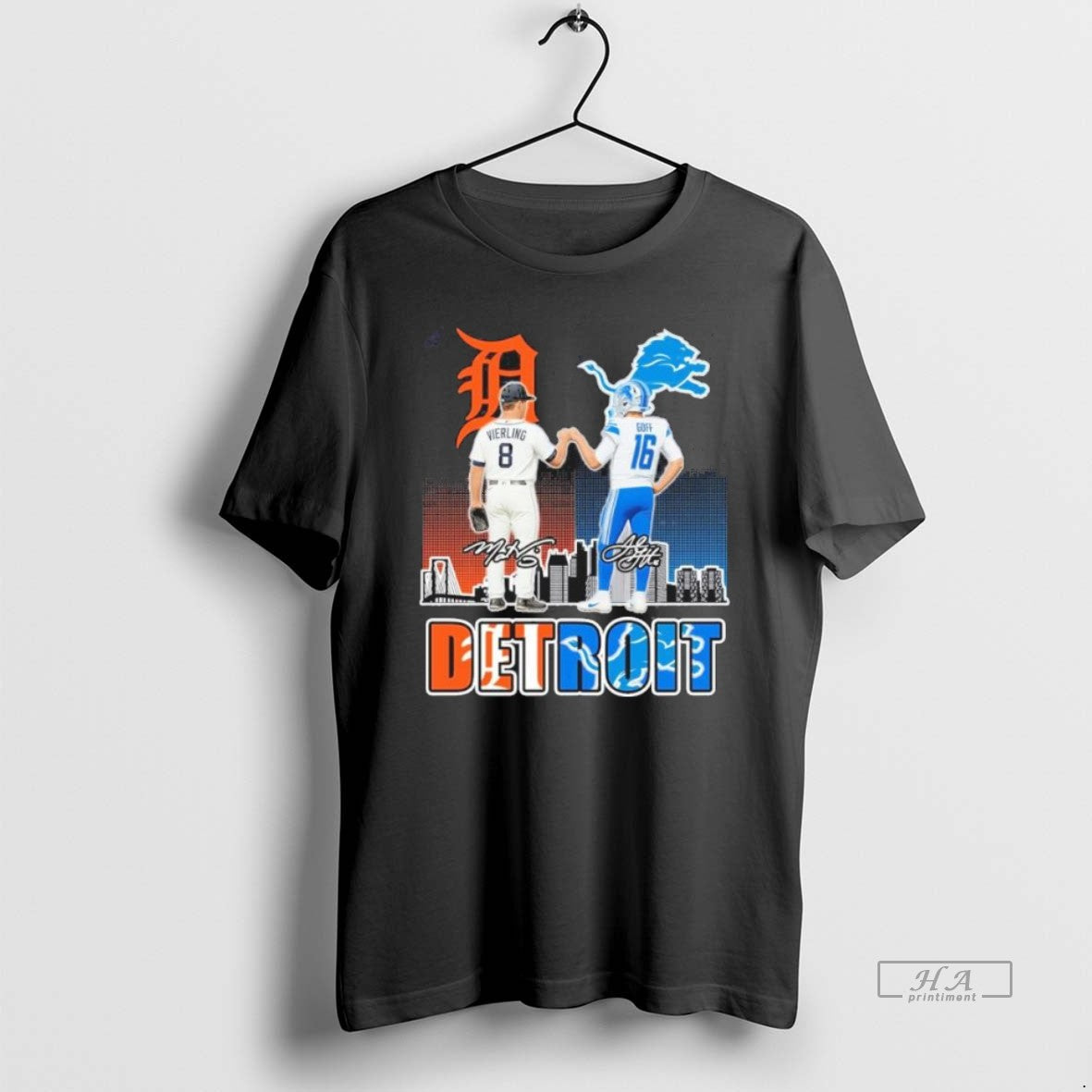 Official Trendy Tigers Vierling And Lions Jared Goff - Adult & Kids T-Shirts, Sweatshirts & Hoodies apparel design preview 1