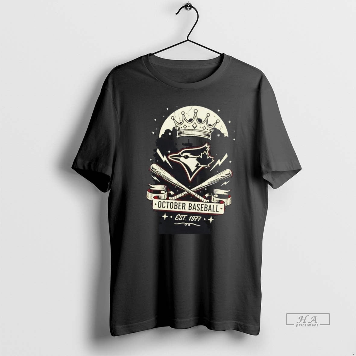 Official Trendy Toronto Blue Jays Est 1977 October - Adult & Kids T-Shirts, Sweatshirts & Hoodies apparel design preview 1