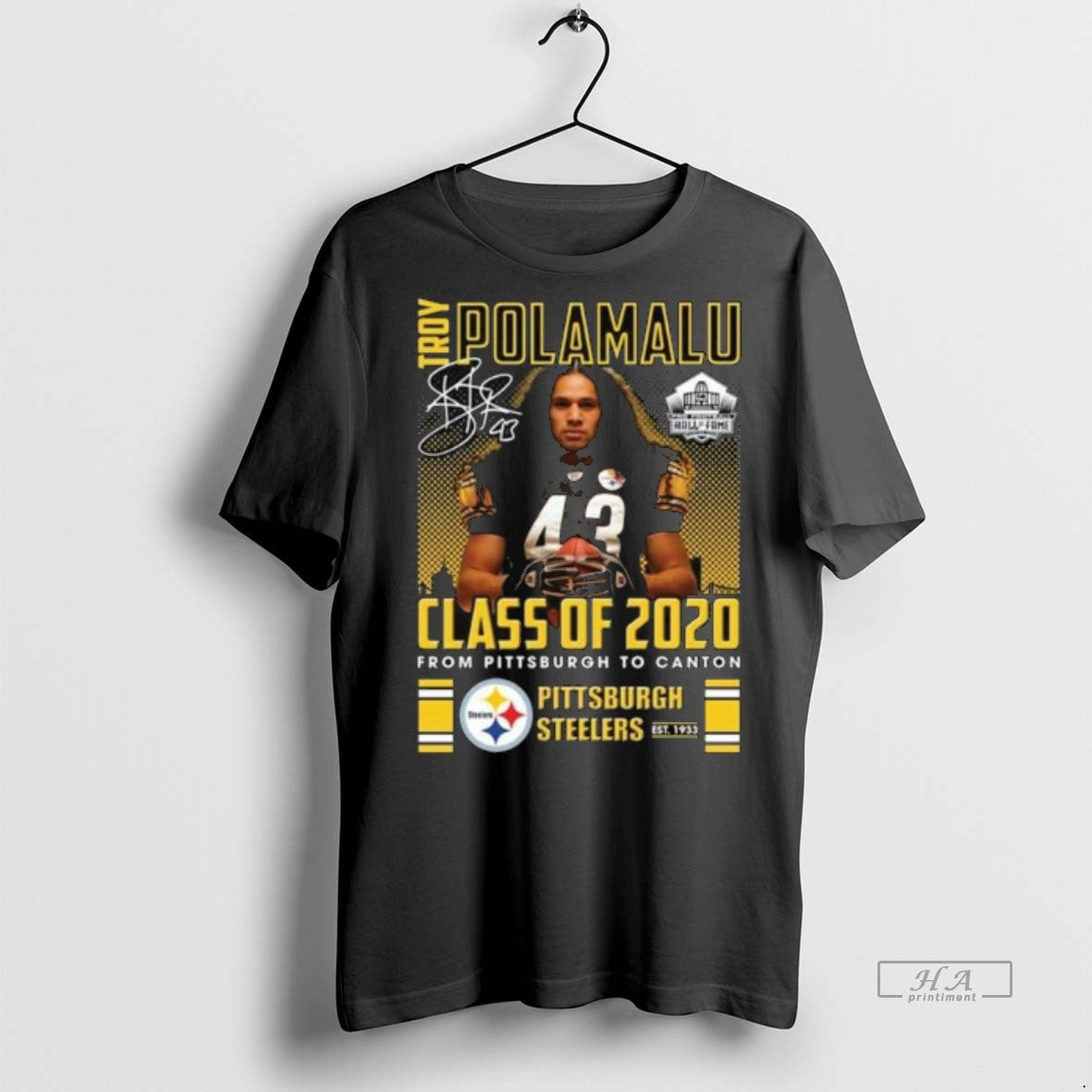 Official Trendy Troy Polamalu Class Of 2020 From - Adult & Kids T-Shirts, Sweatshirts & Hoodies apparel design preview 1