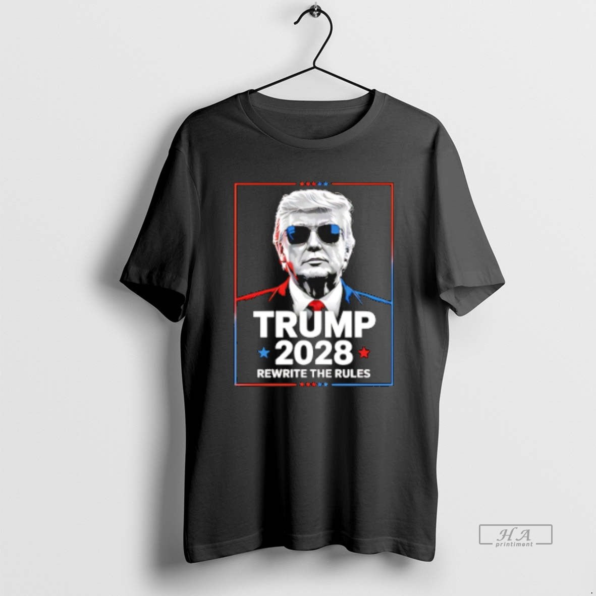 Official Trendy Trump 2028 Rewrite The Rules - Adult & Kids T-Shirts, Sweatshirts & Hoodies apparel design preview 1