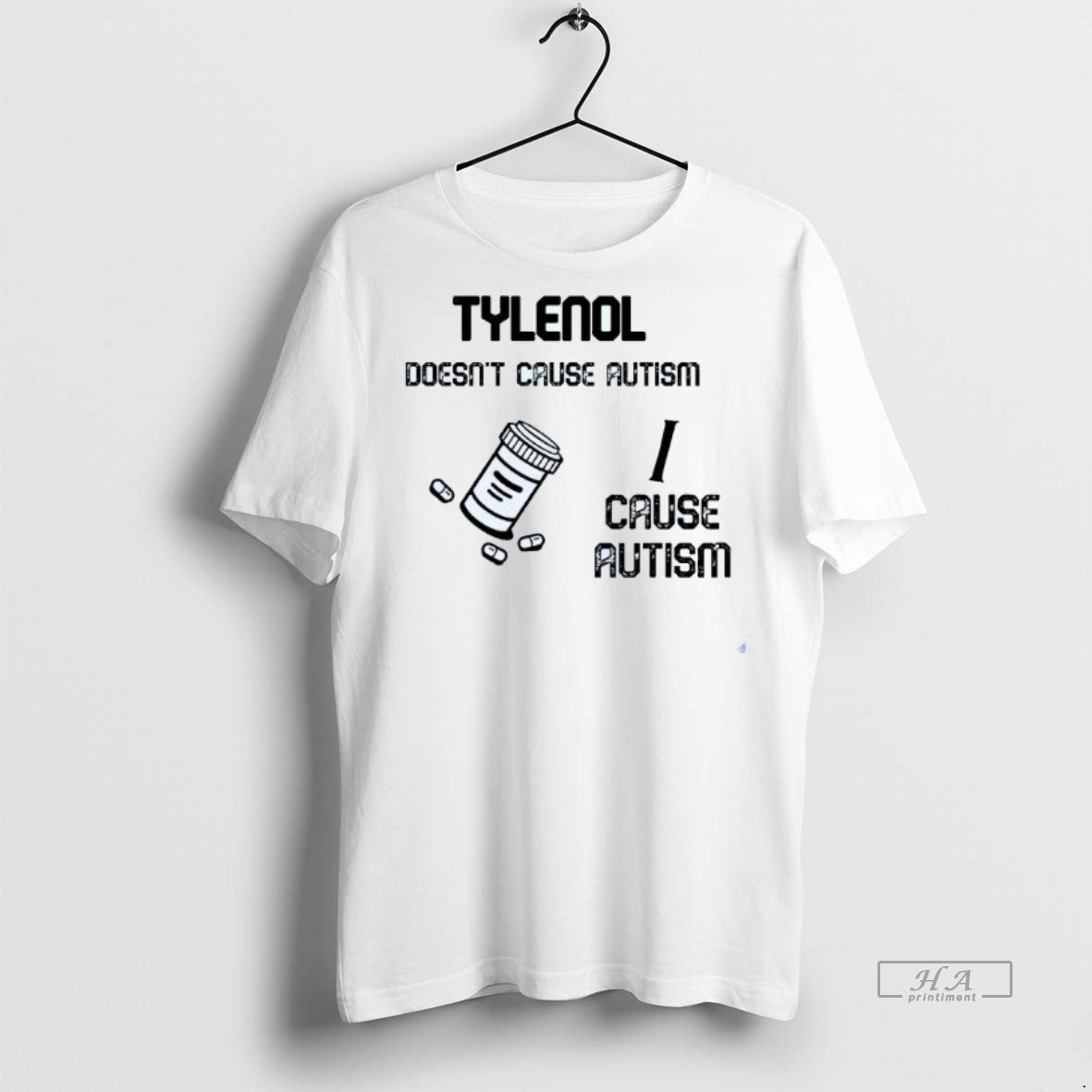 Official Trendy Tylenol Doesnt Cause Autism I Mens - Adult & Kids T-Shirts, Sweatshirts & Hoodies apparel design preview 1