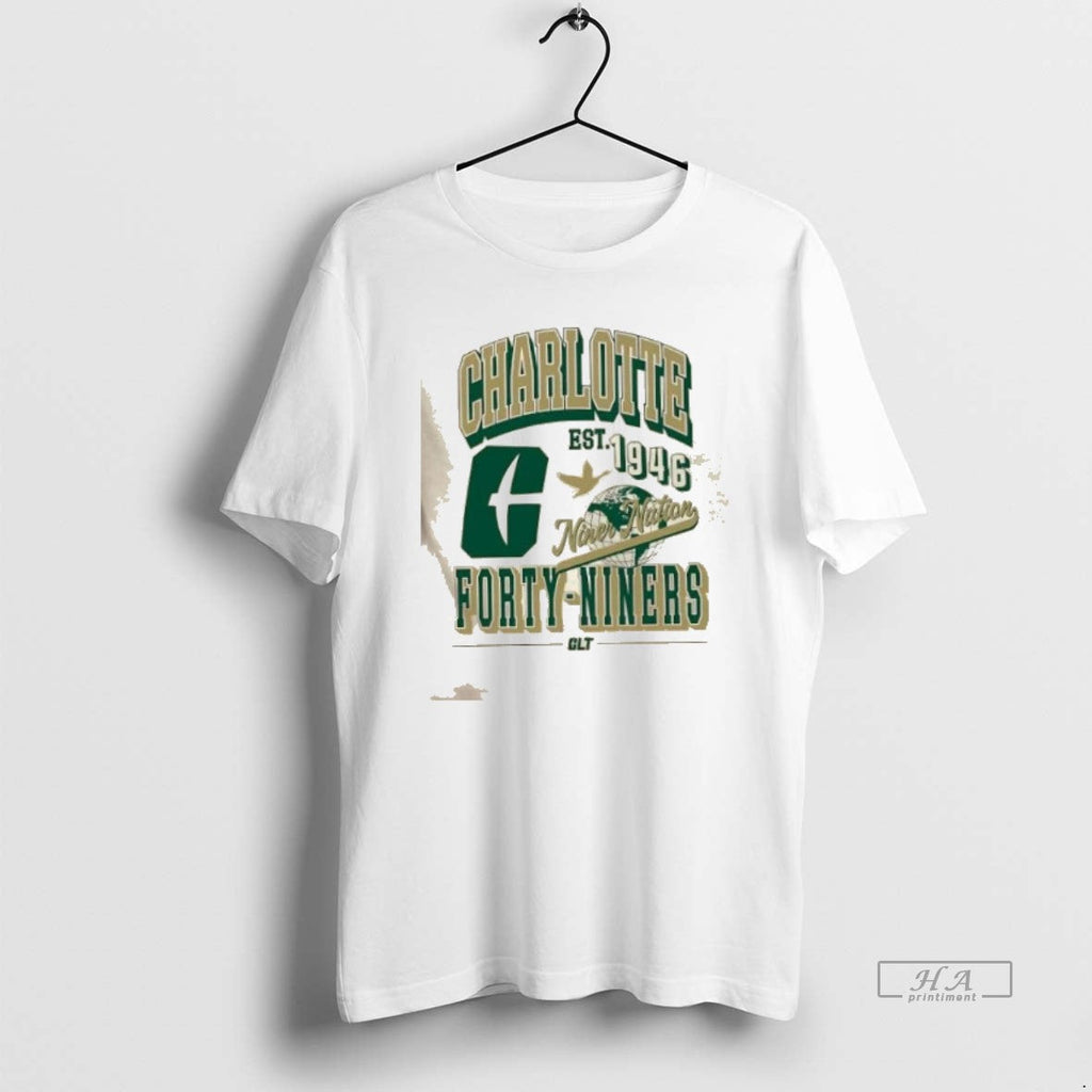 Official Trendy Unc Charlotte T Niner Nation Forty - Adult & Kids T-Shirts, Sweatshirts & Hoodies apparel design preview 1